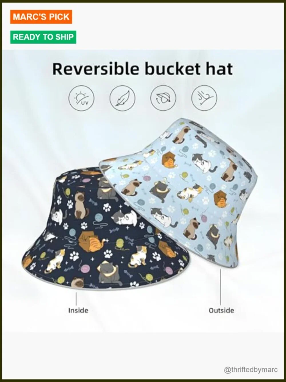 Bucket Hat for Women Summer Sun Protection Packable Beach Fishing Travel